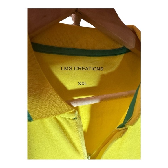 Jamaica National Team Polo - Yellow and Green - Size: 2xLarge - Picture 8 of 8